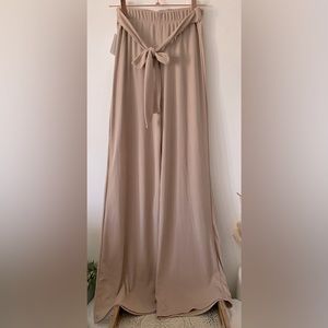 #17.- Scarlett 2 Piece Nude Ribbed Top & Pants Set